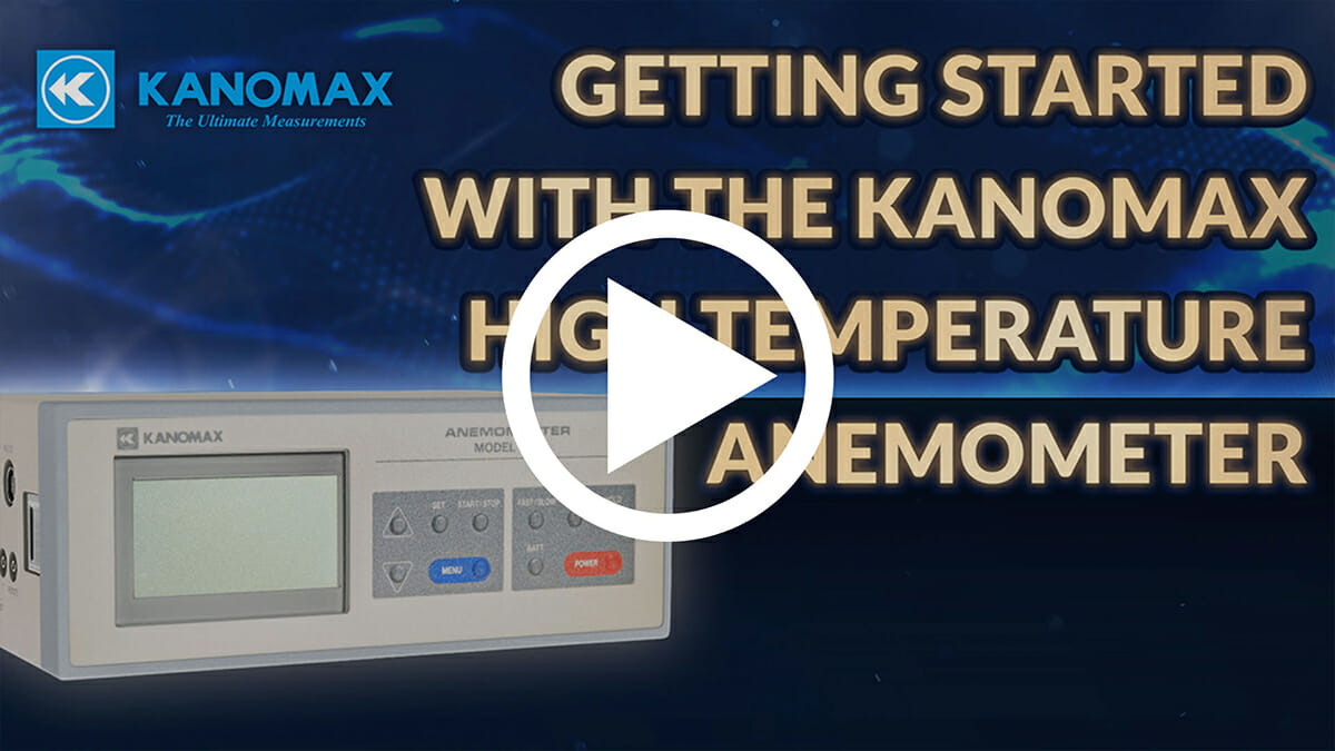High Temperature Anemometer 6162 Overview Video Still